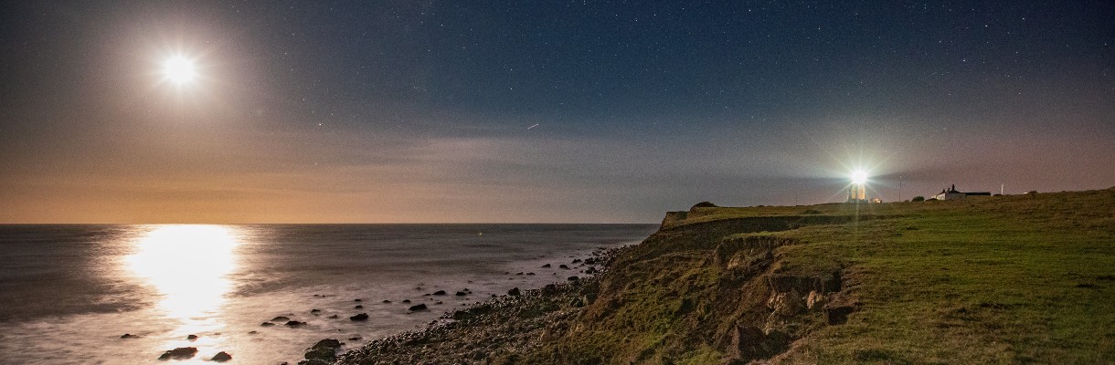 The Moon at St Catherine's Lighthouse